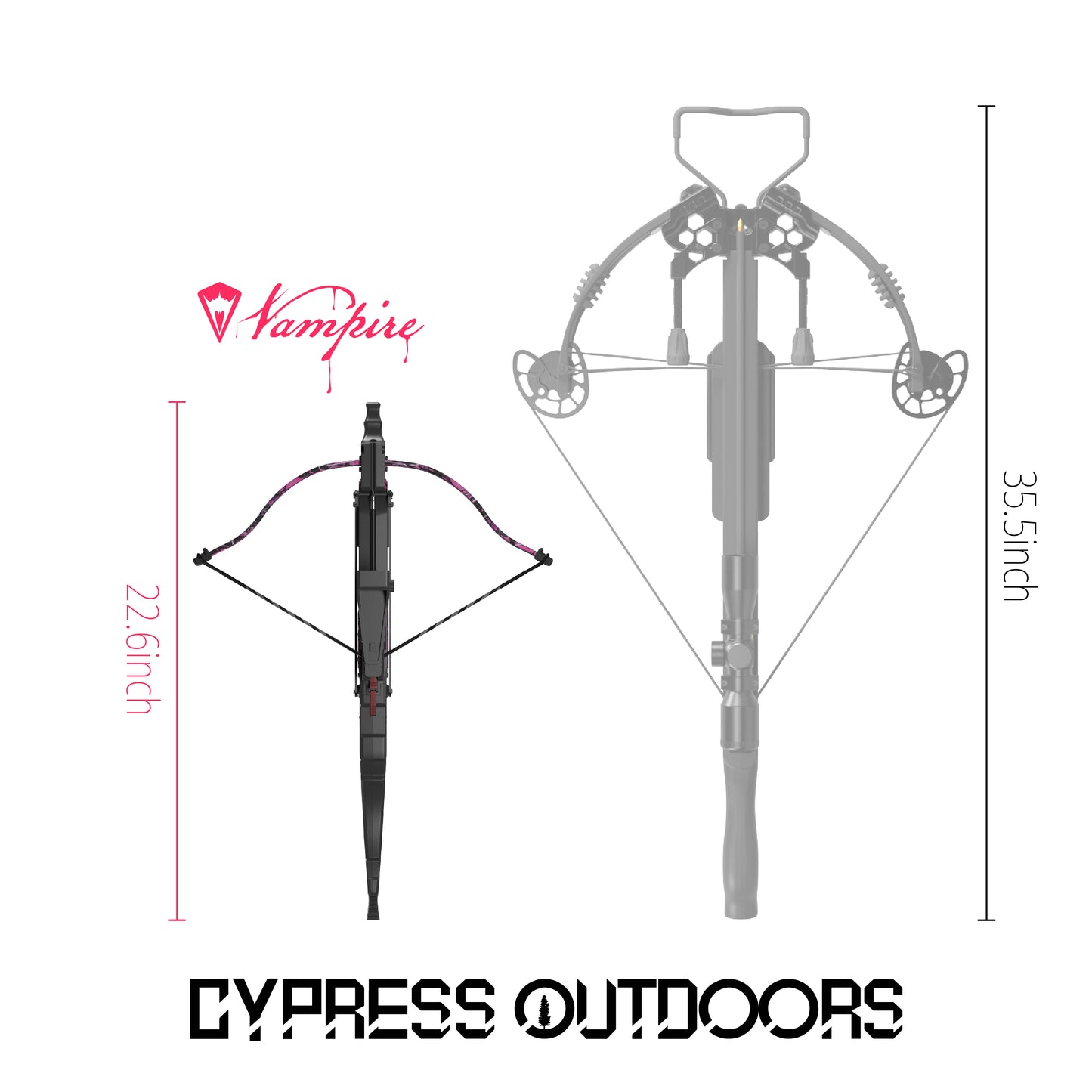 Cypress Outdoors Vampire Self Cocking Pistol Crossbow